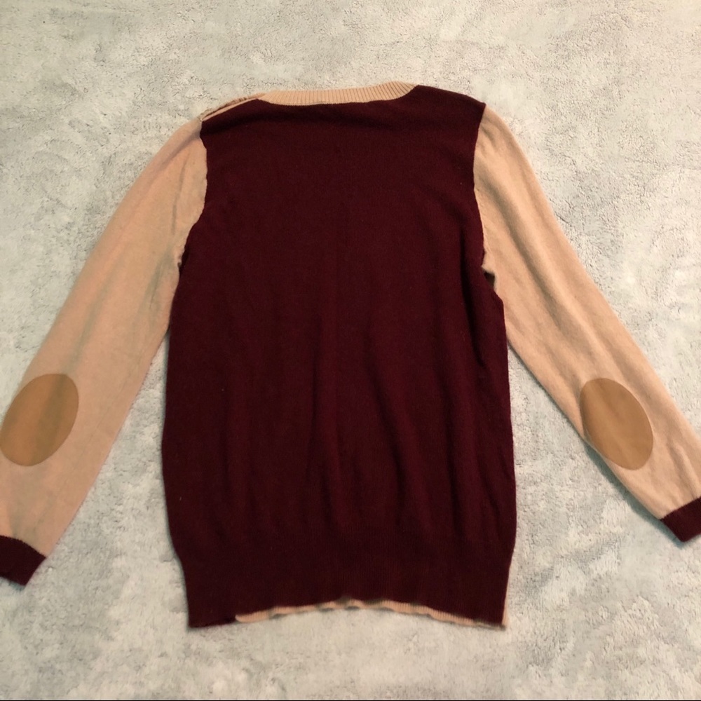 J.Crew Colorblock Elbow Patch Sweater - Picture 7 of 7